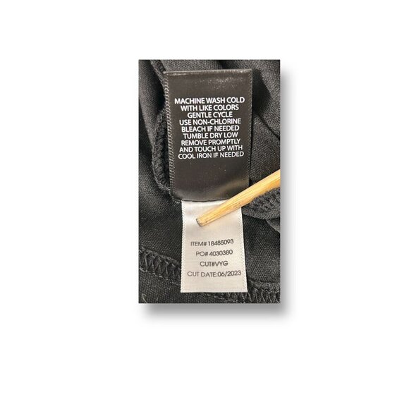 Torrid 3X Floral Black Chiffon Tiered Dress Mini Lurex Long Sleeve Boho V-Neck - Picture 10 of 10